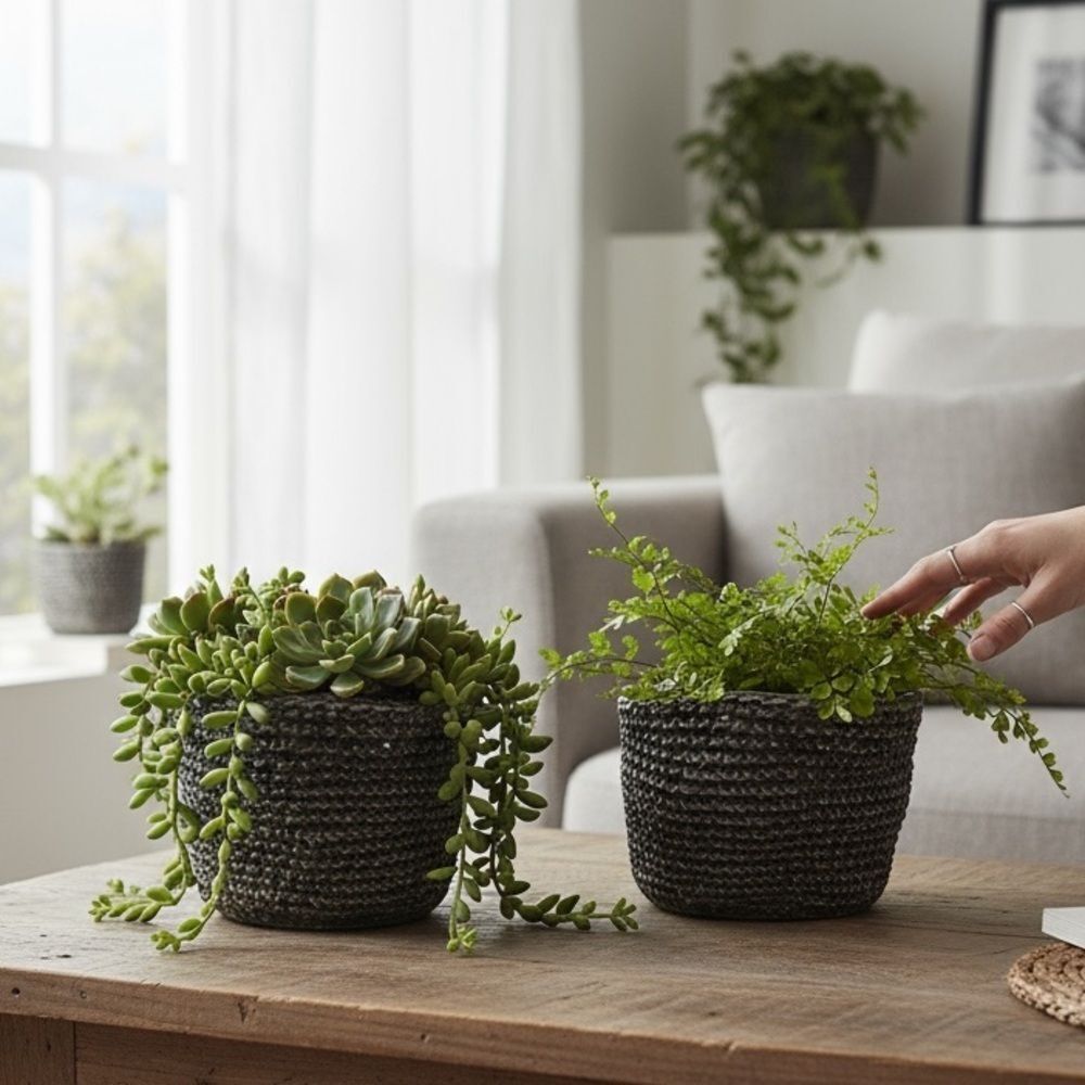 Anthropologie Decorative Modern Textured Vases
